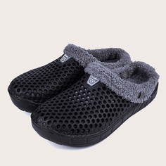 Мужские шлепанцы с мехомой подкладкой Shein