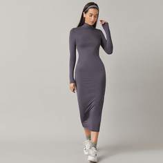 Одноцветный Элегантный Платья Shein