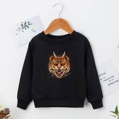 Геометрическое тело Повседневный Свитшоты для мальчиков Shein