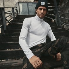 Мужской свитер с высоким воротником Shein