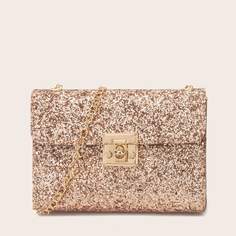 На цепочке Одноцветный Модный Сумка через плечо Shein
