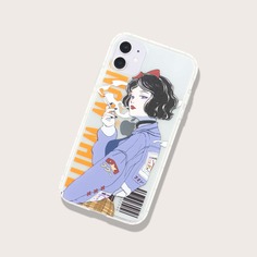 Чехол для iPhone с графическим принтом Shein