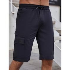 Мужские однотонные шорты с карманом на кулиске Shein