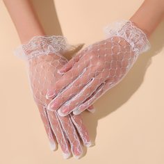 Кружевные сетчатые перчатки Shein