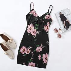 Платье размера плюс с цветочным принтом Shein