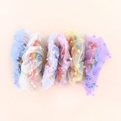 6шт сетчатая резинка для волос и девочек Shein