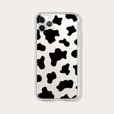 Прозрачный чехол для iPhone с коровьим рисунком Shein