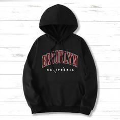 на кулиске буква Повседневный Мужские толстовки Shein