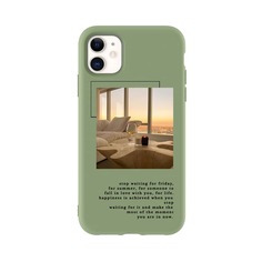 Чехол для iPhone с текстовым принтом Shein