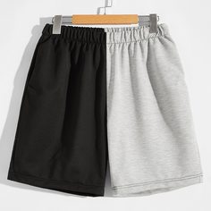 Контрастный Повседневный Мужские шорты Shein