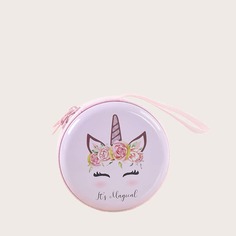 Кошелек для монет с принтом единорога для девочек Shein