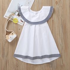 Асимметричное платье для девочек Shein