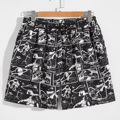 на кулиске Объект Улица Мужские шорты Shein