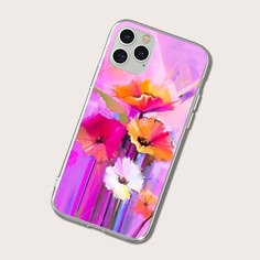 Чехол для iPhone с цветочным рисунком Shein