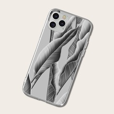Чехол для iPhone с лиственным принтом Shein