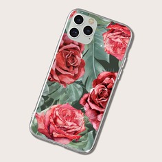 Чехол для iPhone с цветочным принтом Shein