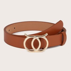 Ремень с золотой пряжкой Shein