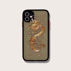Чехол для iPhone с узором китайского дракона Shein