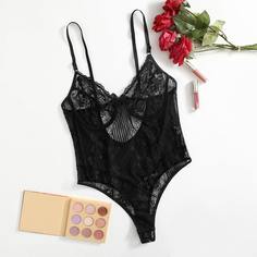 Кружевное боди размера плюс Shein