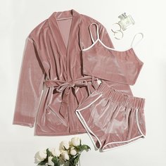 с поясом Повседневный Повседневный костюм Shein
