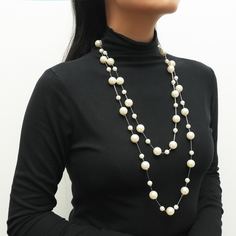 Многослойное ожерелье с искусственным жемчугом Shein