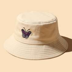 Шляпа с вышивкой бабочки Shein