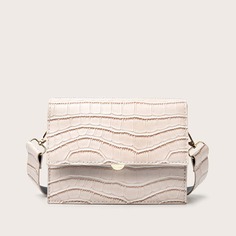 Сумка через плечо с крокодиловым узором Shein