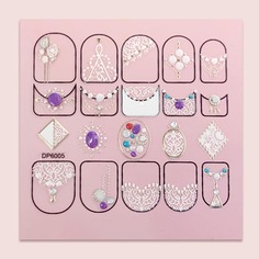 Наклейка для ногтей с кружевным рисунком 1 лист Shein