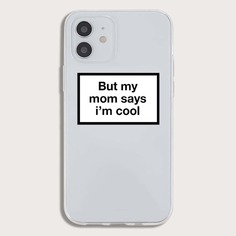 Чехол для iPhoneс текстовым принтом Shein
