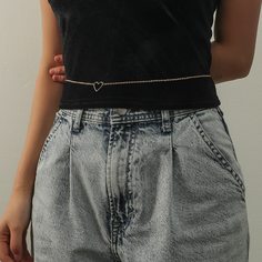 Цепочка на талию с сердечком Shein