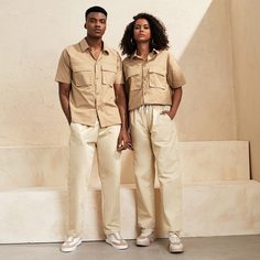 Мужские однотонные брюки на кулиске Shein