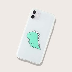 Чехол для iPhone с принтом динозавра Shein