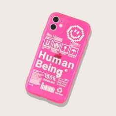 Чехол для iPhone с текстовым принтом Shein