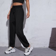 Однотонные джоггеры с узлом Shein