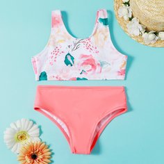 графический принт Бохо Купальники для девочек Shein