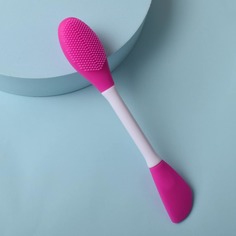 Двусторонняя силиконовая кисть для лица 1шт Shein