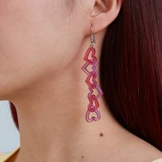 Серьги-подвески в форме сердца Shein