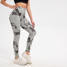 Спортивные леггинсы с принтом тай дай Shein