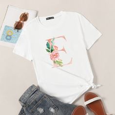 Футболка с оригинальным принтом Shein