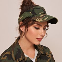 Камуфляжная шапка-козырек Shein