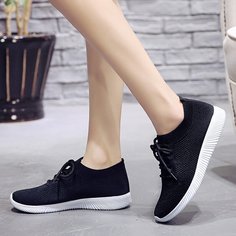 Чёрный Одноцветный Удобный Кеды Shein