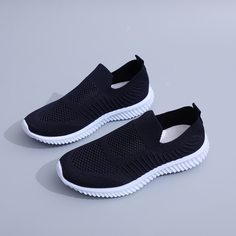 Трикотажные кроссовки без шнурки Shein