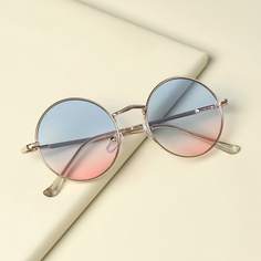 Детские солнечные очки в круглой оправе с градиентной линзой Shein