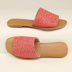 Красный Сандалии/босоножки Shein