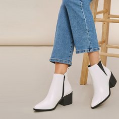 Сапоги из искусственной кожи Shein