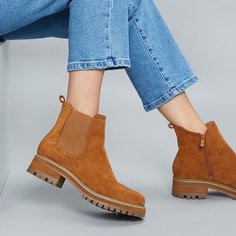 Сапоги из искусственной замши Shein