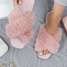 Сандалии из искусственного меха Shein