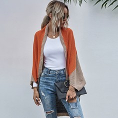 Контрастный кардиган с оригинальным рукавом Shein