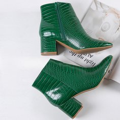 Сапоги из искусственной кожи крокодила Shein