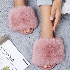 Сандалии из искусственного меха Shein